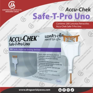 lancetas accu-check safe-T-pro uno en drogueria lyacos